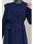 Tensel Yelekli Asel Elbise-Lacivert 4