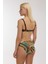 5644 Yeşil Desenli Toparlayıcı Bikini Takımı 4