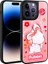 Apple iPhone 14 Pro Kılıf Parlayan Kabartmalı Ikonik Figürlü Rntc Amas Silikon Kapak-Pembe 1
