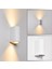 20 Adet Iç Dış Mekan Dekoratif Çift Yönlü Modern Aplik Oval Beyaz 2