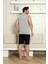 Sportif %100 Pamuk Şortlu Erkek Pijama Takımı 3