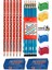 Siyah Kurşun Kalem 12 Adet Faber Castell Kırmızı Başlık Kalemi 6 Adet Sınav Silgisi 2 Adet Kalemtraş 4 Adet 1