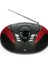 Scd-37 USB Kırmızı - Taşınabilir Fm Radyo CD ve USB Oynatıcı - Kırmızı 2