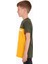 Kısa Kol Baskılı Haki Renk Erkek Çocuk Tshirt 4