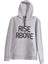 Gri Unisex Rise Kadın & Erkek Kapüşonlu Sweatshirt 1