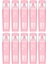 Macaron Kesik Uç Pastel Pembe Fosforlu Kalem 10 Adet 1