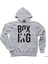 Boxing Logo Gri Kapşonlu Sweatshirt Hoodie 1