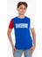 Kısa Kol Saks Renk Erkek Çocuk Tshirt 1