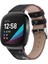 Deri Watch Band For Fit Versa 4 / Sense 2 For Fitbit Versa 4 / Sense 2 Siyah Beyaz Çiçek (Yurt Dışından) 1
