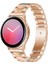 Samsung Için 22MM Üç Boncuklu Ste + Reçine Kayış Gül Altın Pembe Yeşil (Yurt Dışından) 3
