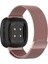 Fitbit Versa 3 / Fitbit Sense Manyetik Milano Saat Kordonu Için, Boyut: Büyük Boy Gül Pembesi (Yurt Dışından) 2