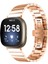 Fitbit Versa 4 / Sense 2 Pembe Altın Için Metal Saat Bandı (Yurt Dışından) 1