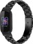 Fitbit Inspire 3 Siyah Için Üç Boncuklu Paslanmaz Çelik Kayış (Yurt Dışından) 1