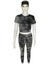 Batik Desenli Sporcu Füme Crop Tayt Takım 1