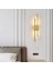 Zr Aydınlatma Gold Eskitme 3000K 50 cm Akrilikli Boru Duvar Lambası,led Aplik 2