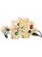 Montessori Meşgul Kurul Duyusal Oyuncaklar LED Işık Anahtarı Kontrol Kurulu Seyahat Etkinlikleri ile Ahşap 2-4 Yıllık Çocuk Oyunları Eski Kilo: Müzik Notu (Yurt Dışından) 1