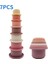 Bebek Silikon Istifleme Dakları Montessori Yapı Blosu Bpa Kum Saati Oyuncakları Erken Eğitim Yığın Kulesi Hediyeler Erkekler Için Kızlar: 7 Pcs B (Yurt Dışından) 1