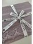 %100 Pamuk Çift Kişilik Kopanaki Dantelli Waffle Pike 210x230 cm-Lila 5