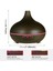 W350 14W 300ML Ahşap Tahıl Aromaterapi Hava Temizleme Cihazı Kahve (Yurt Dışından) 2