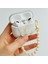 Apple AirPods 4. Nesil 2024 Uyumlu 3D Kelebek Şeffaf Simli Parlak Kopçalı Kulaklık Kılıfı 3