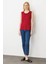 Kadın Askılı Penye T-Shirt Bordo 5