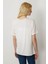 Kadın Taş Baskılı Fermuar Aksesuarlı Penye T-Shirt Kemik 4