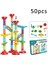 Dıy Construction Run Yarış Pisti Yapı Taşları Çocuklar 3D Labirent Top Rulo Oyuncaklar Noel Hediyesi 45/93/113/142PCS Set Renk: 50PCS (Yurt Dışından) 1