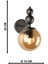 Siyah Bal Aplik, E27 duy, metal malzeme, şık ve modern aydınlatma seçeneği 5