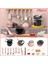 Kids Mutfak Oyuncakları 28 Adet Seti Play Play Plays ile Mutfak Aksesuarları Kiti Gıda Yemek Yemek Oyuncak Toddler Kız Boy Hediye Rolor: YEŞIL-28PCS (Yurt Dışından) 1