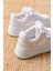 Sp-190 Beyaz Garni Bağcıklı Fileli Yüksek Taban Günlük Spor Ayakkabı 4