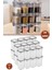 Kare Erzak Saklama Kabı 24'lü Set, Gıda Baharat Bakliyat Saklama Kabı Orta Boy 24X(1,3 Lt) 1