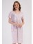 Kadın Kısa Kol Somon Gecelik %100 PAMUK C7T7N7O161 1
