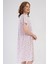 Kadın Kısa Kol Somon Gecelik %100 PAMUK C7T7N7O161 3
