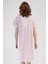 Kadın Kısa Kol Somon Gecelik %100 PAMUK C7T7N7O161 4