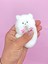 Sevimli Köpek Squishy Tüylü Beyaz Patili Yumuşacık (6x9 Cm) Sukuşi - Beyaz 2