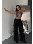 Taşlı Likralı Kolsuz Crop Bluz 3