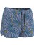 Olaian Kadın Kısa Deniz Şortu/boardshort - Mavi/mor - Palmiye Desenli - Tını 1