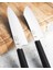2'li Set - Gyutou Ve Eğri Santoku - Japon Tasarım Şef Bıçakları - Ahşap Sap Paslanmaz Çelik 2