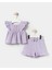 Kız Bebek Çiçek Detaylı Yazlık Ikili Takım 1