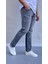 Yıkamalı Gri Regular Fit Jean 2