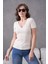 V Yaka Likralı Slim Fit Basic T-Shirt 1