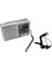 ST-194D Pilli Mini Deprem Radyosu Cep Radyosu - Kulaklık Hediyeli 13X8CM 1