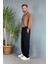 Modal Kumaş Bağcıklı Baggy Pantolon 3