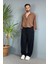 Modal Kumaş Bağcıklı Baggy Pantolon 4