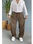 Modal Kumaş Bağcıklı Baggy Pantolon 2