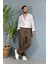 Modal Kumaş Bağcıklı Baggy Pantolon 3