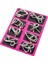 8pcs/set Metal Montessori Bulmaca Teli Iq Zihin Beyin Teaser Bulmacaları Çocuklar Yetişkinler Interaktif Oyun Gümüş Eğitim Oyuncakları Renk: Pembe (Yurt Dışından) 1