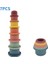 Bebek Silikon Istifleme Dakları Montessori Yapı Blosu Bpa Kum Saati Oyuncakları Erken Eğitim Yığın Kulesi Hediyeler Erkekler Için Kızlar: 7 Pcs B (Yurt Dışından) 1