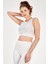 SlimFit Kadın Bisiklet Yaka Kolsuz Ekru Bra 813054 1