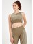 SlimFit Kadın Bisiklet Yaka Kolsuz Haki Bra 813054 1